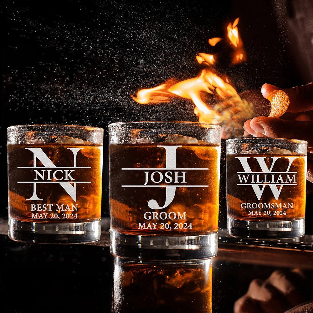 Personalized Whiskey Glass - Secret Santa Gag Gift for Men
