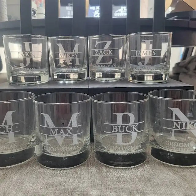 Personalized Whiskey Glass - Secret Santa Gag Gift for Men