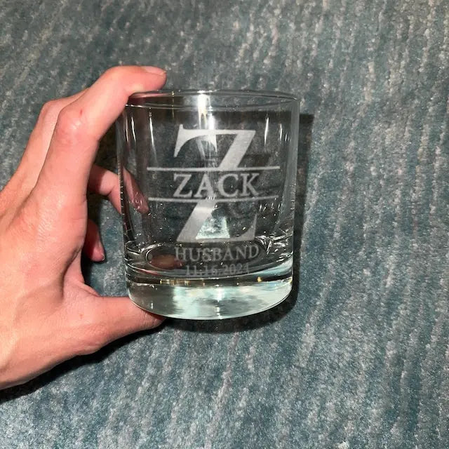 Personalized Whiskey Glass - Secret Santa Gag Gift for Men