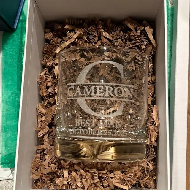Personalized Whiskey Glass - Secret Santa Gag Gift for Men