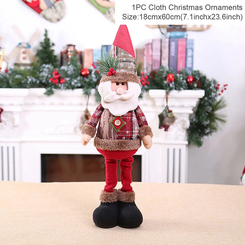 Adorable Christmas Santa Doll - Festive Table Decoration