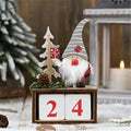 Santa's Wooden Advent Calendar - Christmas Countdown Decoration