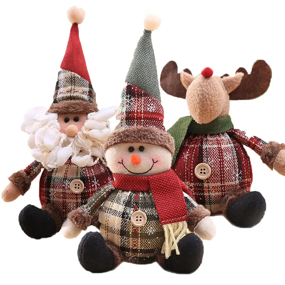 Adorable Christmas Santa Doll - Festive Table Decoration