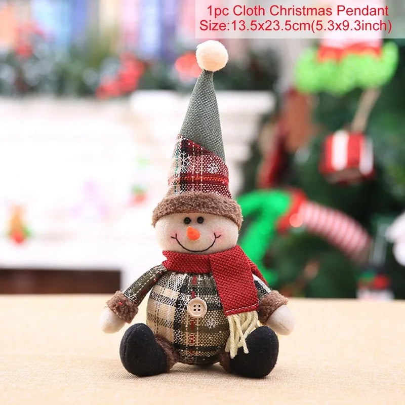 Adorable Christmas Santa Doll - Festive Table Decoration