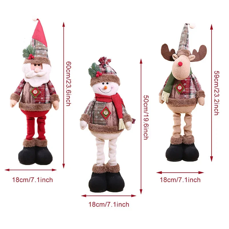 Adorable Christmas Santa Doll - Festive Table Decoration
