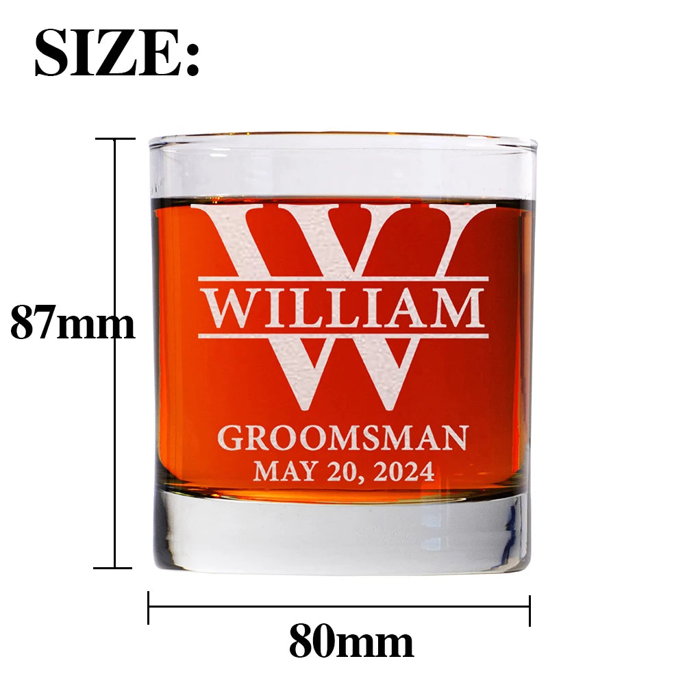 Personalized Whiskey Glass - Secret Santa Gag Gift for Men