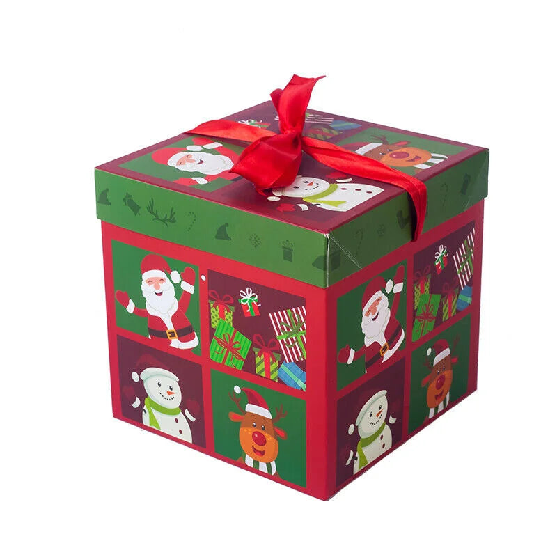 Festive Christmas Gift Boxes - Holiday Present Decoration