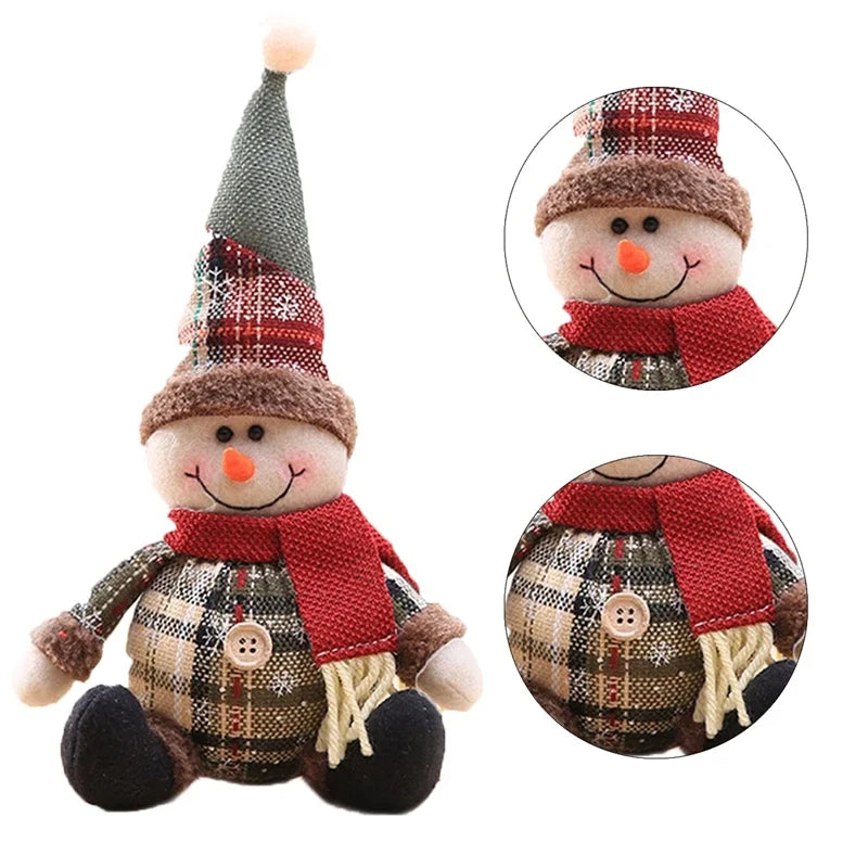 Adorable Christmas Santa Doll - Festive Table Decoration