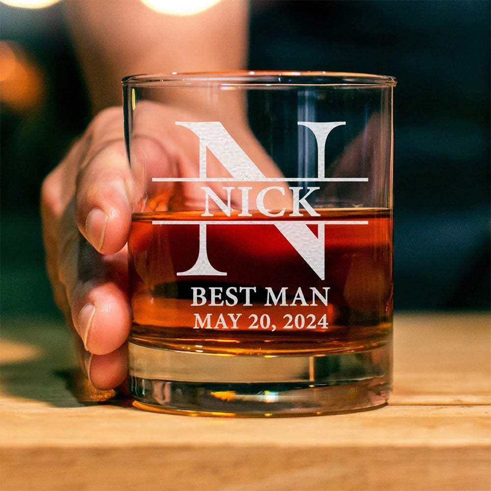 Personalized Whiskey Glass - Secret Santa Gag Gift for Men
