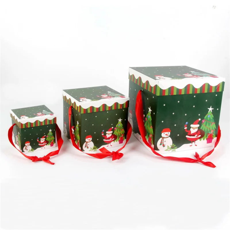 Festive Christmas Gift Boxes - Holiday Present Decoration